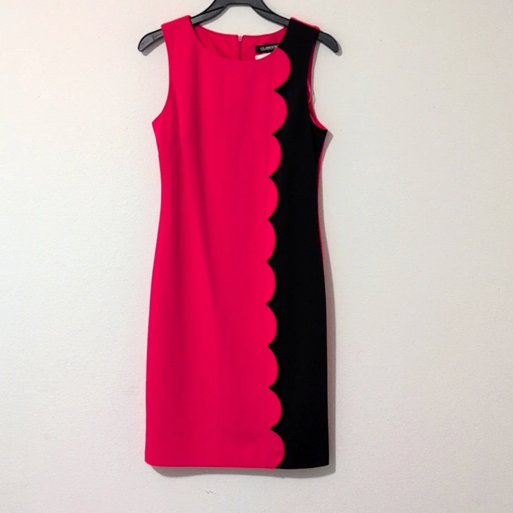 GLAMOUR women's Pink/Black dress. - Picture 1 of 9